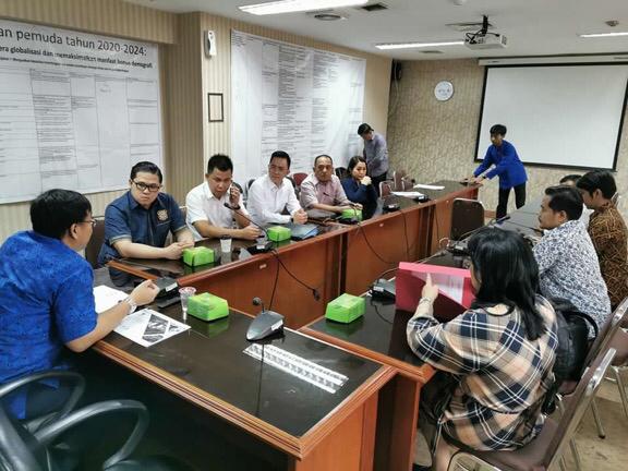 Komisi IV bersama Wakil Ketua DPRD Sulut, Billy Lombok saat kunker di Kantor Kemenpora. (Foto ist MJP)