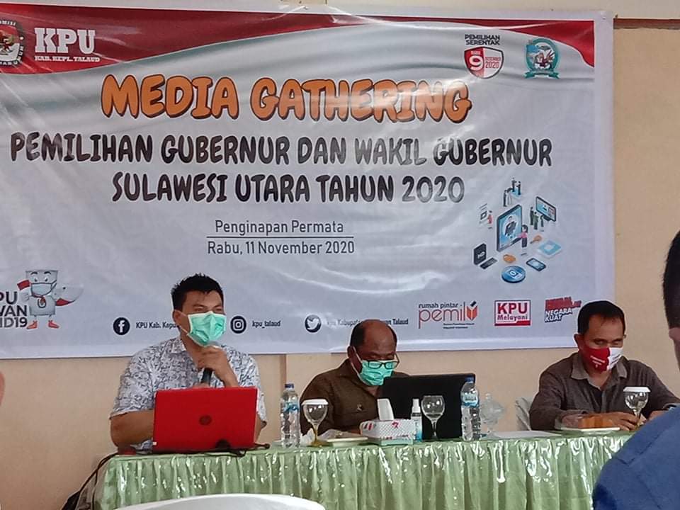 Kegiatan media gathering yang digelar KPU Talaud.(Foto: kabarpost.com/Aulia)