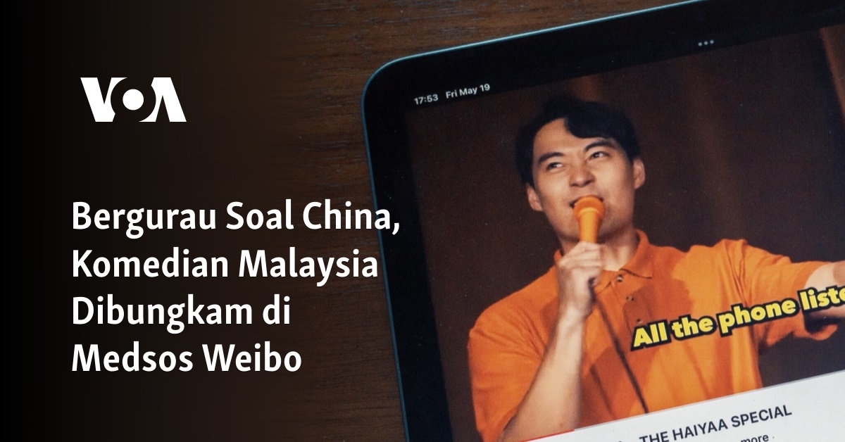 Bergurau Soal China, Komedian Malaysia Dibungkam Di Medsos Weibo