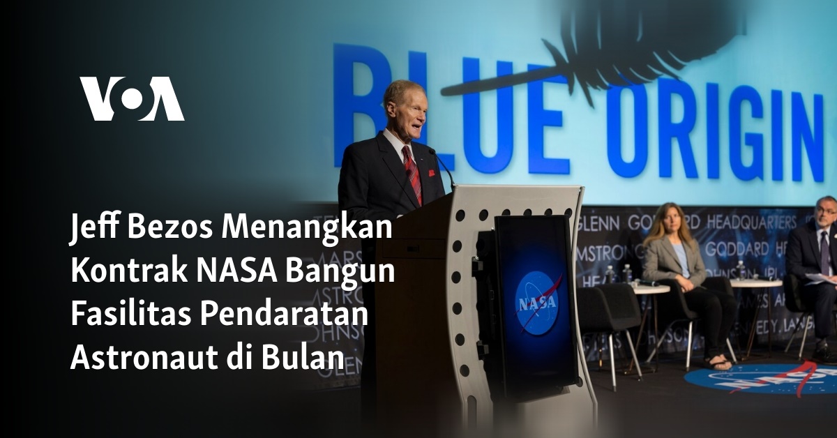 Jeff Bezos Menangkan Kontrak NASA Bangun Fasilitas Pendaratan Astronaut Di Bulan