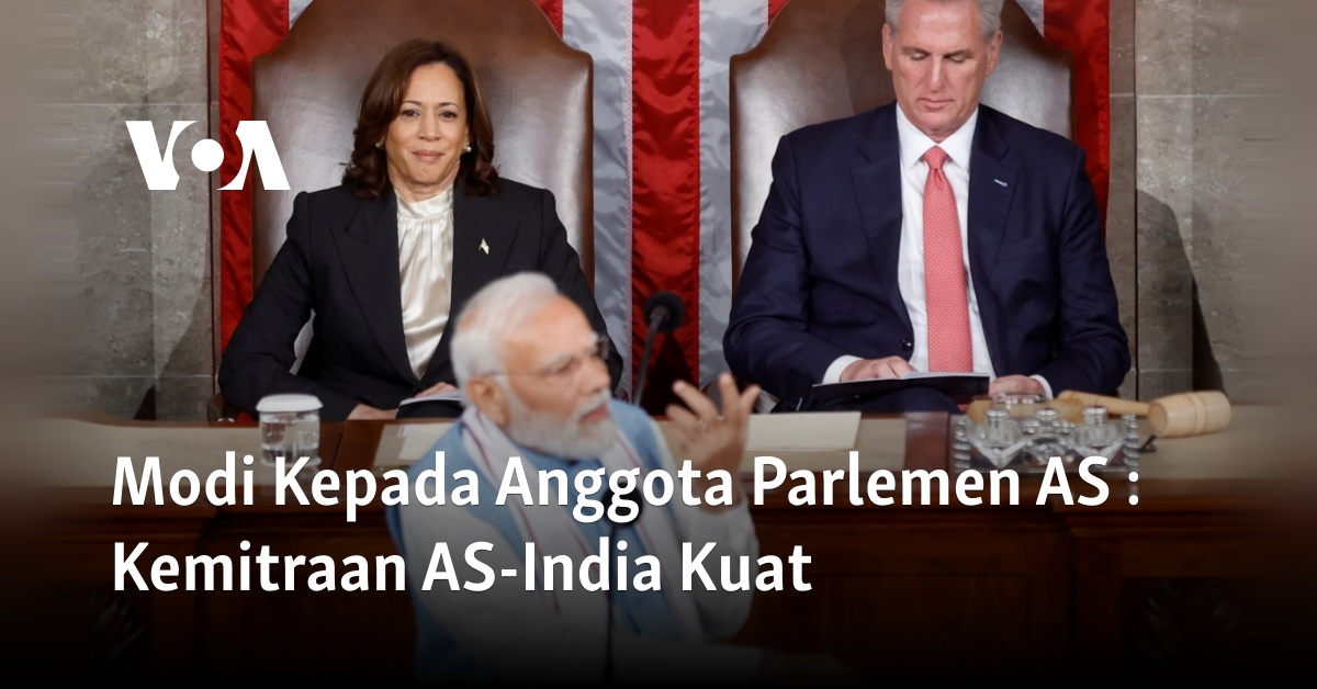 Modi Kepada Anggota Parlemen AS : Kemitraan AS-India Kuat