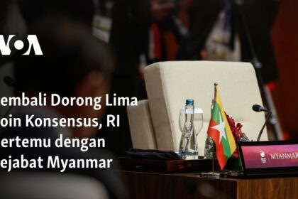 Kembali Dorong Lima Poin Konsensus, RI Bertemu dengan Pejabat Myanmar