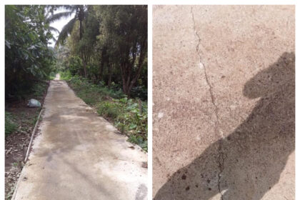 Warga pertanyakan pembangunan jalan usaha tani di Desa Matayangan