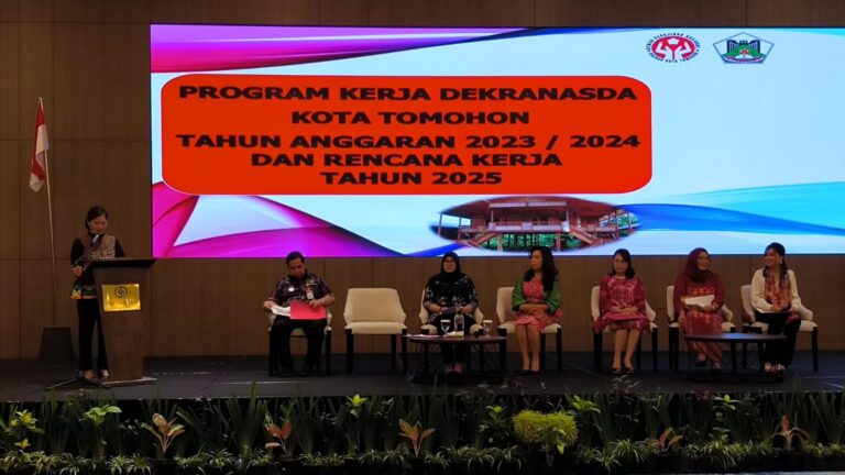 Rapat Kerja Daerah (Rakerda) Dekranasda Provinsi Sulawesi Utara Tahun 2024 di The Sentra Hotel Minut.