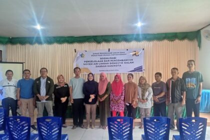 Sosialisasi Pengelolaan dan Pengembangan Sistem Air Limbah Domestik dalam Daerah Kabupaten/Kota, (Foto: Sajidin Kandoli).