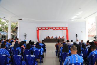 Rapat persiapan pelaksanaan Musabaqah Tilawatil Quran (MTQ) ke-30 tingkat Provinsi Sulawesi Utara yang akan digelar di Kotamobagu pada Kamis, 30 Mei 2024, (Foto: Diskominfo KK).