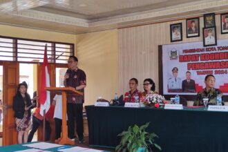 Wali Kota Tomohon, Caroll Senduk menghadiri dan membuka Rapat Koordinasi dan Pengawasan Tahun 2024, (Foto:ZONAUTARA.com/Gitta Waloni).