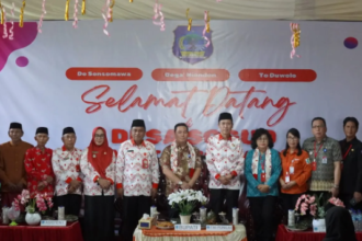 Bupati Bolsel Sambut Tim Penilai Lomba Desa Provinsi di Desa Soguo,(Foto: Diskominfo Bolsel).