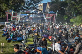 Vespapora Day sukses digelar di Kota Kotamobagu, (Foto: ZONAUTARA.com/ Yegar Sahaduta).