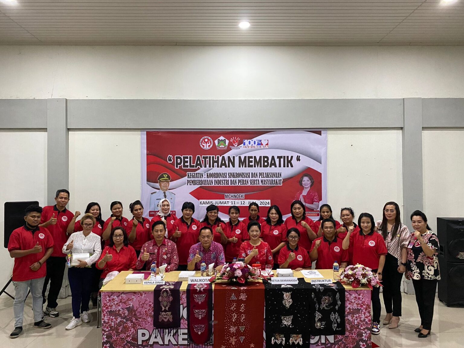 Kegiatan Pelatihan Membatik Wali Kota Tomohon: Mengangkat Batik Khas Lokal