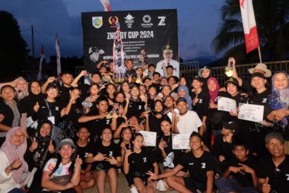 Ajang Kejuaraan Renang Znergy Cup Antar Perkumpulan se-Sulutgo (Sulawesi Utara dan Gorontalo) yang digelar untuk memperingati 1 Tahun Znergy Aquatic Club Kotamobagu resmi ditutup pada Minggu, 7 Juli 2024, (Foto: ZONAUTARA.com/Yegar Sahaduta).