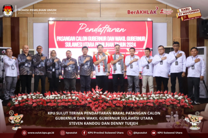 KPU Sulut Terima Pendaftaran Bakal Pasangan Calon Gubernur dan Wakil Gubernur Sulawesi Utara