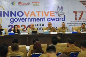 Pj Wali Kota Kotamobagu, Asripan Nani buka lomba Inovasi Daerah 2024, (Foto: Diskominfo KK).