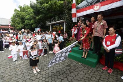 Pawai Bocah di Tomohon Meriahkan Peringatan Hari Kemerdekaan RI ke-79