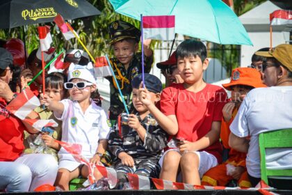 FOTO: Meriahnya Karnaval Merah Putih Bocah peringati HUT ke-79 RI di Kotamobagu
