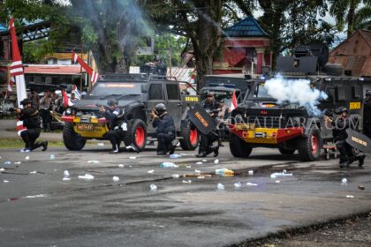 FOTO: Gladi bersih Sispamkota Pilkada 2024 di Kotamobagu