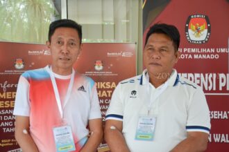 Pasangan bakal calon bupati dan wakil bupati bolsel, iskandar kamaru dan deddy abdul hamid, menjalani pemeriksaan kesehatan pada hari ketiga di rsup prof. Dr. R. D. Kandou, manado, sabtu (31/8/2024). Pemeriksaan ini fokus pada penyakit dalam dan kesehatan jantung untuk memastikan kesiapan fisik mereka menghadapi masa kampanye. (foto: zonautara. Com/yegar sahaduta).