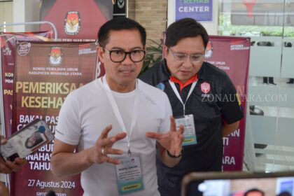 Tes kesehatan selesai, bapaslon Joune-Kevin siap tarung di Pilkada Minut