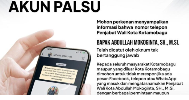 e-flayer yang diterbitkan Diskominfo Kotamobagu.