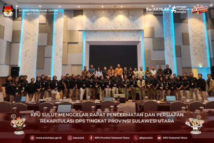 KPU Sulut Gelar Rakor Penyelesaian Data Ganda DPSHP untuk Pilkada Serentak 2024
