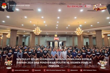 KPU Sulut Gelar Sosialisasi Tahapan Pilkada 2024 dan Pendidikan Politik Bersama GMKI