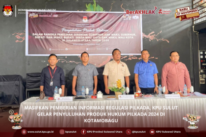 KPU Sulut Intensifkan Penyuluhan Produk Hukum Pilkada 2024 di Kotamobagu