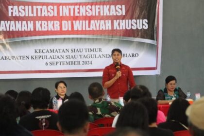 Pemkab Sitaro dan BKKBN Sulut gelar intensifikasi layanan KB di Kecamatan Siau Timur