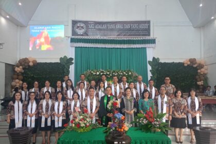 Wakili Wali Kota, Lily Solang hadiri Ibadah Syukur HUT ke-7 Jemaat GMIM Bukit Sion Kayawu