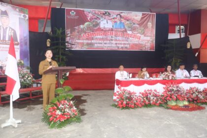 Staf Ahli Wali Kota Tomohon, drg. Jeand’Arc Resmi Membuka Lomba Cipta Menu Pangan Lokal 2024