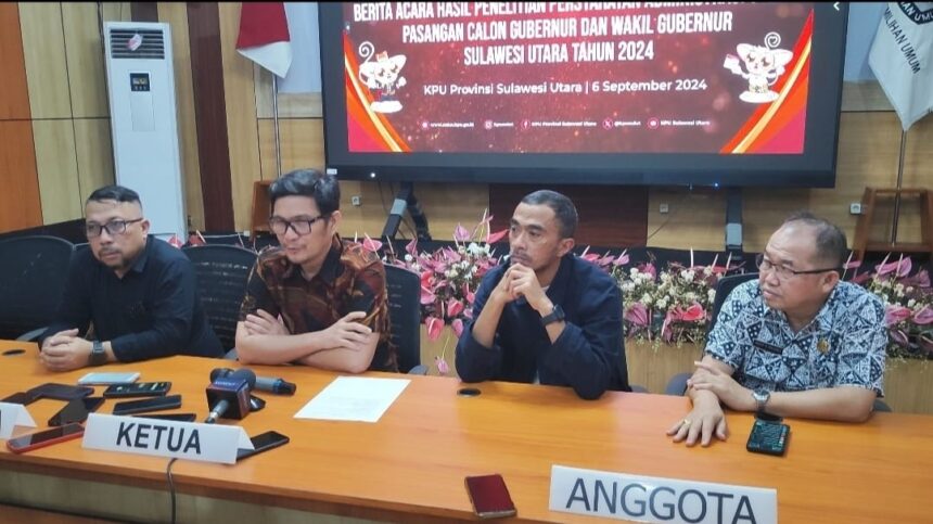 KPU Sulut Umumkan Hasil Pemeriksaan Kesehatan Bapaslon Gubernur dan Wakil Gubernur, (Foto: ZONAUTARA.com/Gitta Waloni).