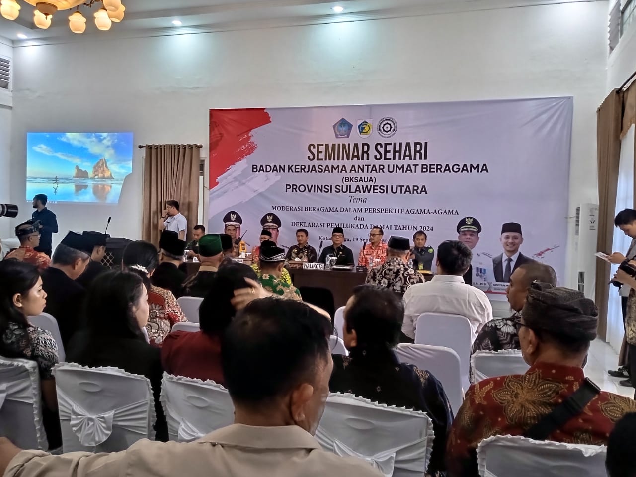 Pj wali kota kotamobagu tekankan moderasi beragama dan netralitas aparat dalam pemilukada 2024, {foto: zonautara. Com/sajidin kandoli).