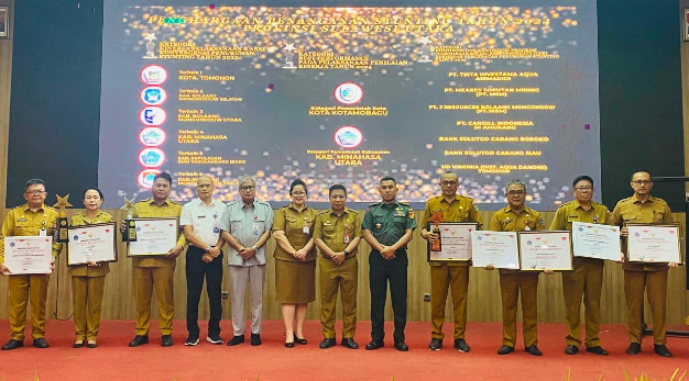 Pemkot kotamobagu raih penghargaan atas upaya penurunan stunting, (foto: diskominfo kk).