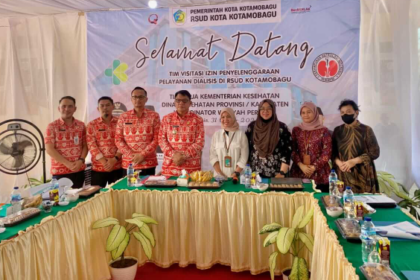 Tim Visitasi dari Kementerian Kesehatan Republik Indonesia (Kemenkes RI) yang berkunjung ke Rumah Sakit Umum Daerah (RSUD) Kotamobagu pada Kamis, 31 Oktober 2024. (Foto: Diskominfo KK).