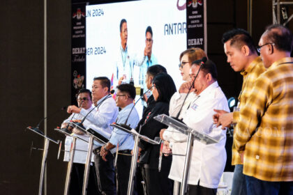 FOTO: Debat publik pertama antar Paslon Bupati dan Wakil Bupati Kepulauan Talaud