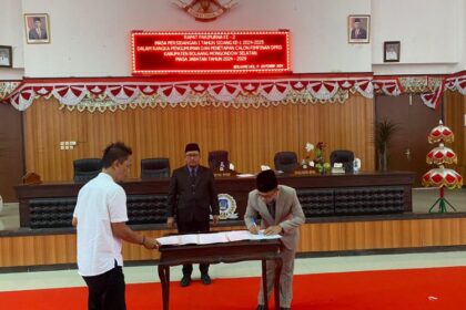 Tiga Pimpinan DPRD Bolsel Resmi Ditetapkan dalam Rapat Paripurna