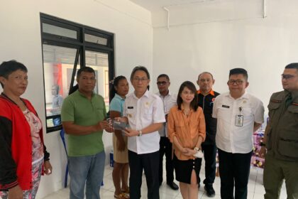 DTH untuk korban erupsi Gunung Ruang disalurkan di Rusunawa Bitung