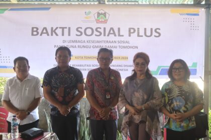 TP-PKK Kota Tomohon Gelar Bakti Sosial Plus untuk Penyandang Disabilitas
