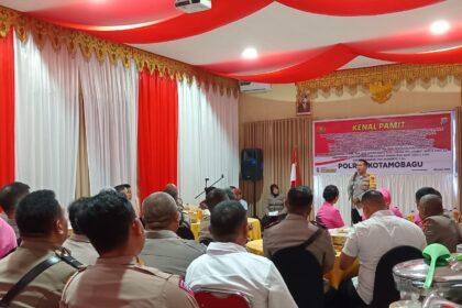 Kapolres Kotamobagu pimpin sertijab sejumlah pejabat, posisi Wakapolres berganti
