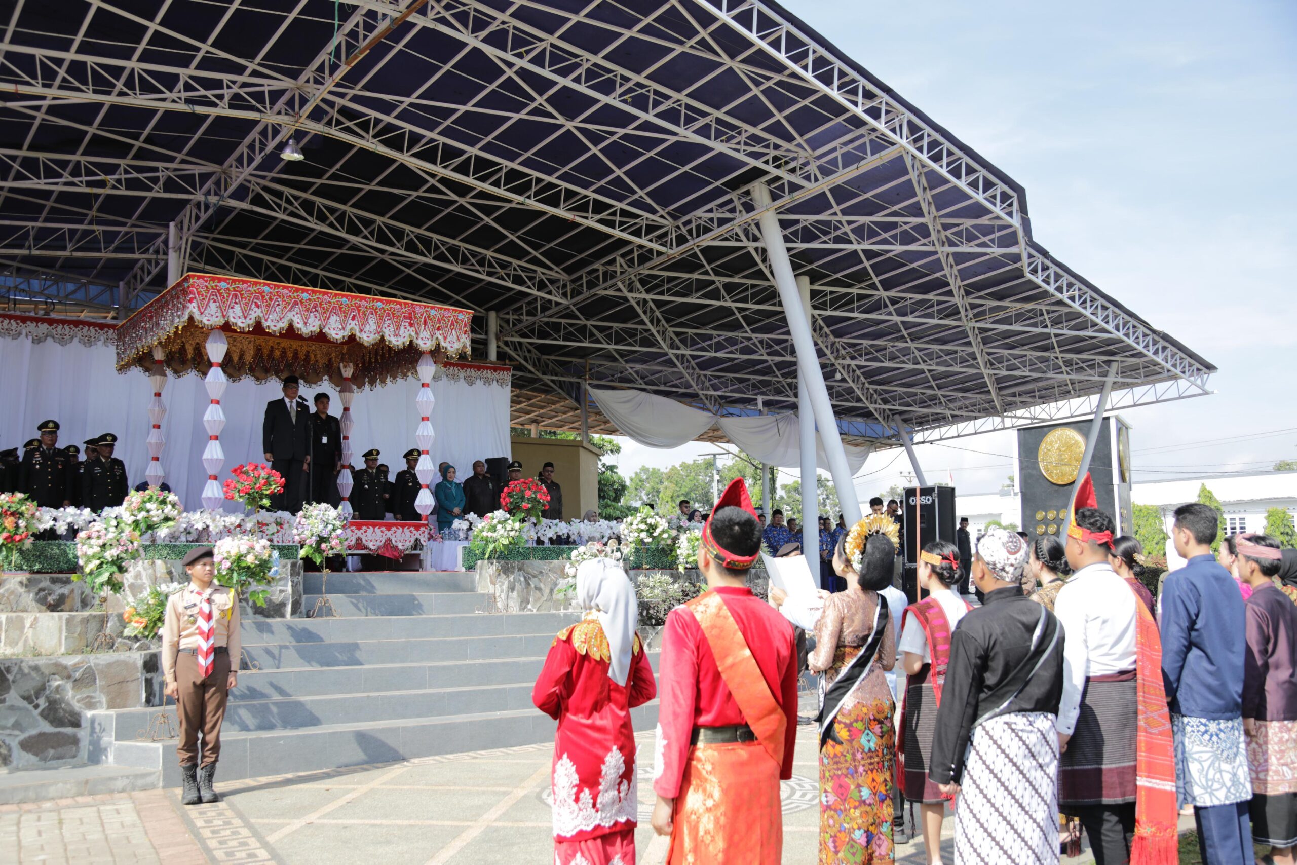 Suasana peringatan sumpah pemuda di kotamobagu, (foto: diskominfo kk).