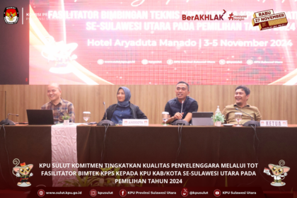 KPU Sulut gelar TOT fasilitator Bimtek KPPS demi wujudkan pilkada 2024 yang tertib dan transparan