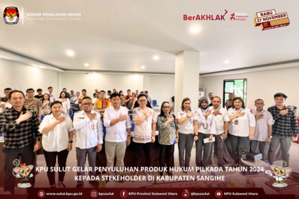 KPU Sulut Gelar Penyuluhan Hukum untuk Sosialisasi Aturan Pilkada 2024
