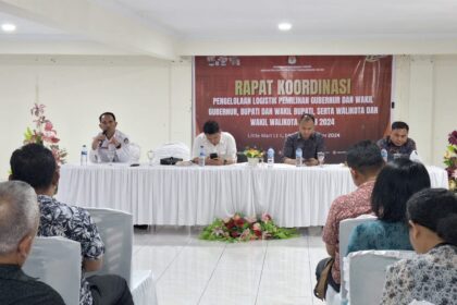 KPU Sitaro bahas manajemen logistik Pilkada 2024 dalam rapat koordinasi