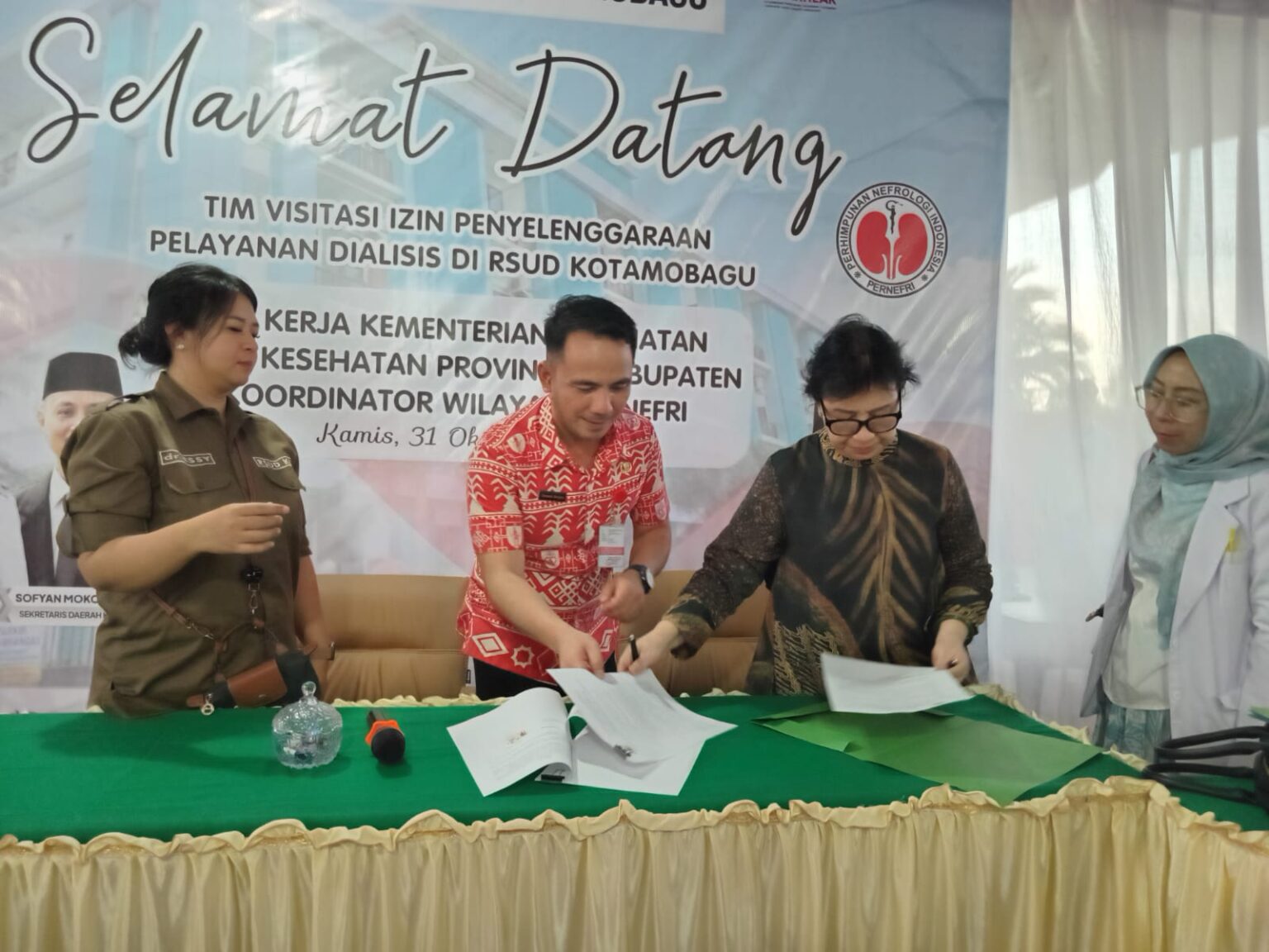 Rsud kotamobagu resmi miliki layanan cuci darah, (foto: zonautara. Com/sajidin kandoli).