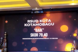 Rsud kotamobagu raih peringkat 1 pengelolaan blud terbaik dari bpkp sulut, (foto: diskominfo kk).