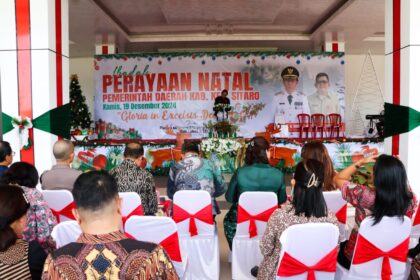 Bupati Sitaro tegaskan pentingnya kebersamaan dalam pembangunan daerah di momentum Natal