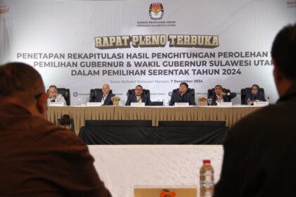 Hasil Pemilihan Gubernur dan Wakil Gubernur Sulawesi Utara tahun 2024: Paslon 01 menang