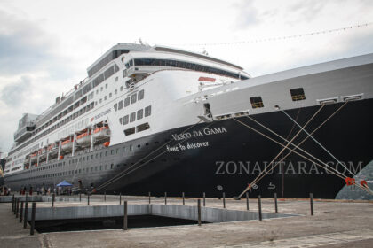 FOTO: Kedatangan kapal pesiar Vasco Da Gama di Kota Bitung
