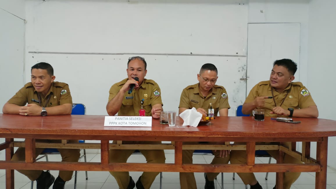 CPPPK mengggelar rapat persiapan terkait pelaksanaan Seleksi Kompetensi PPPK tahun anggaran 2024 Tahap I, (Foto: Diskominfo Tomohon).