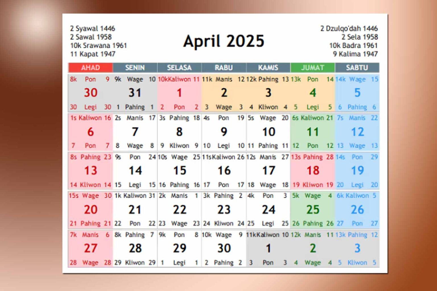 kalender jawa