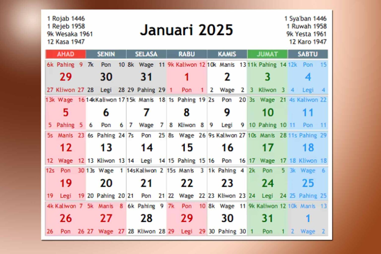 kalender jawa